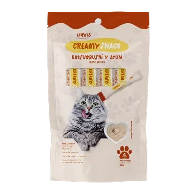 Creamy Snacks Lopets Gato Katsuobushi Y Atun 60 g