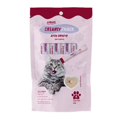 Creamy Snacks Lopets Gato Atun Bonito 60 g